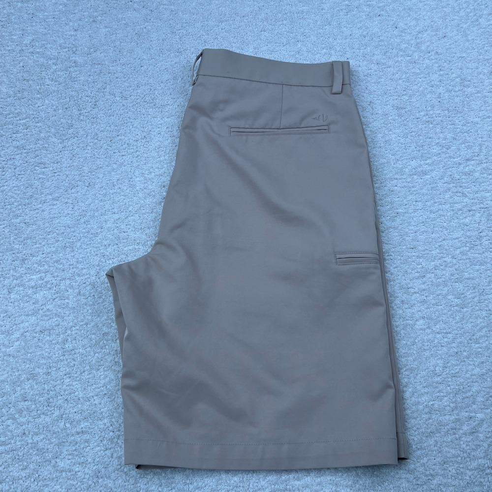 Pebble Beach Mens Tan Performance‎ Golf Shorts Size 36 Side Zip Pocket Khaki - Picture 11 of 14